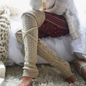 Knitting Knee High Socks-Buy 3 Free Shipping