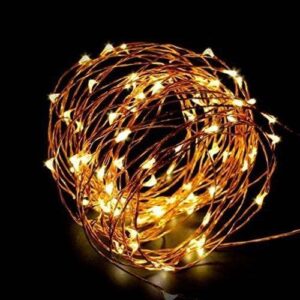 LED String Lights 33ft with 100 LEDs, Waterproof Outdoor & Indoor Decorative Lights for Bedroom, Garden, Patio, Parties